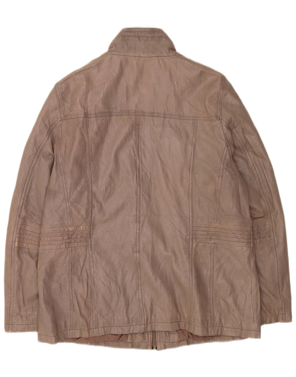 Jachetă de piele vintage pentru bărbați UK 38 Medium Grey Piele