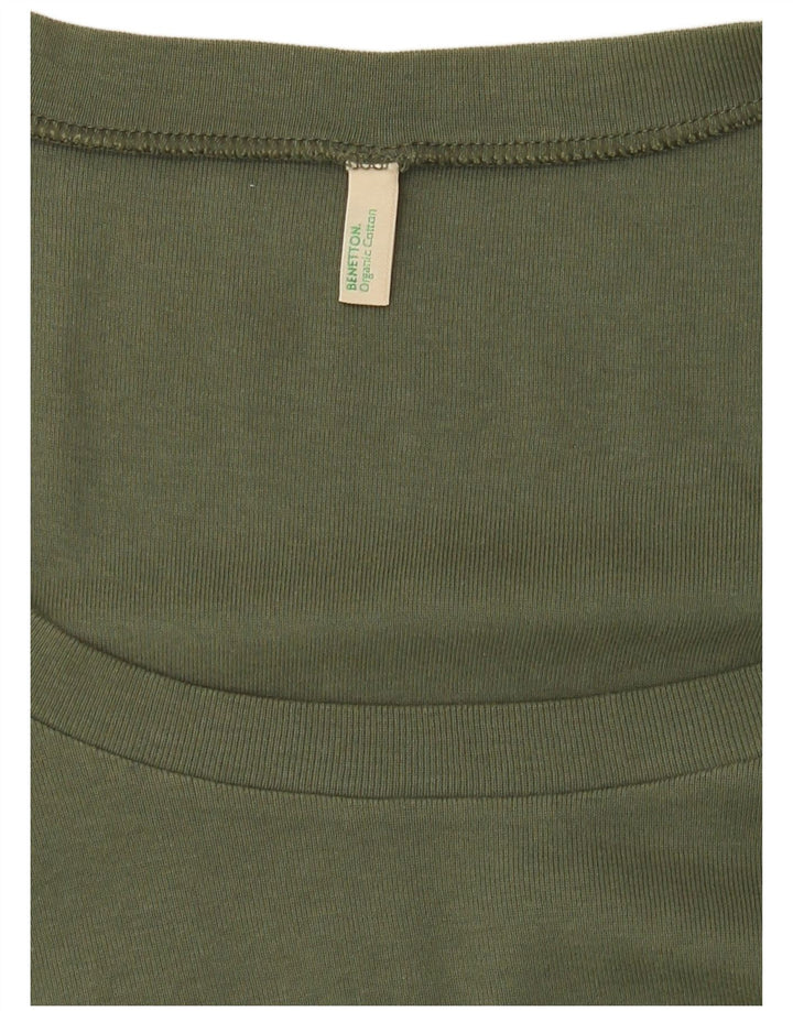 Tricou Benetton pentru femei Top UK 10 Small Khaki