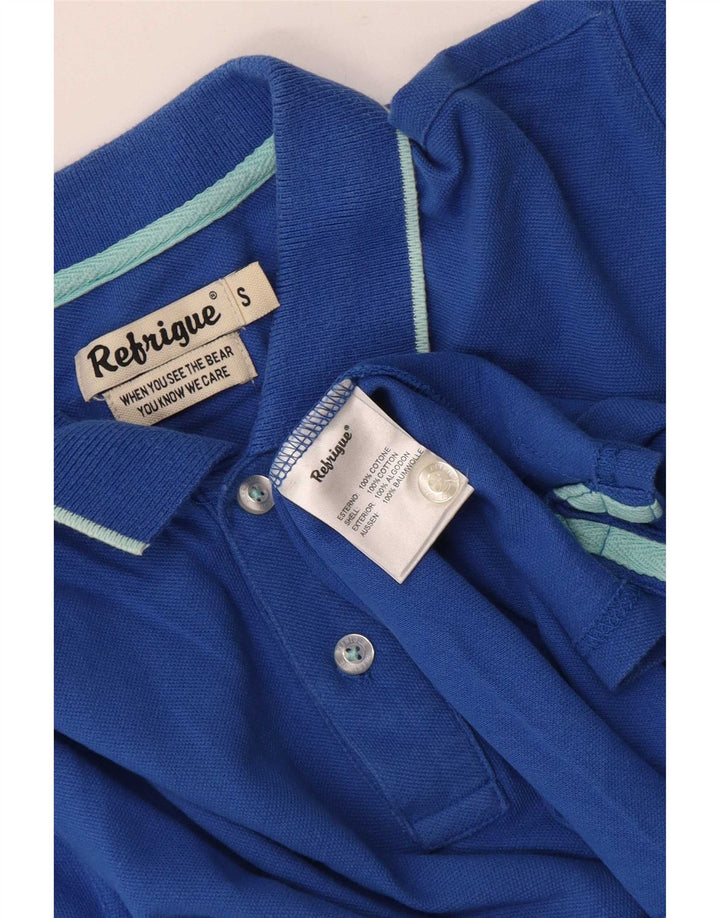 Tricou polo pentru bărbați Refrigue Bumbac albastru mic