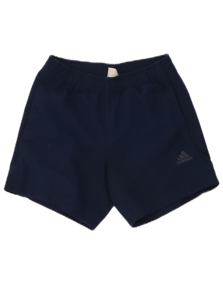 Pantaloni scurți sport pentru bărbați Adidas Climalite XS bleumarin poliester