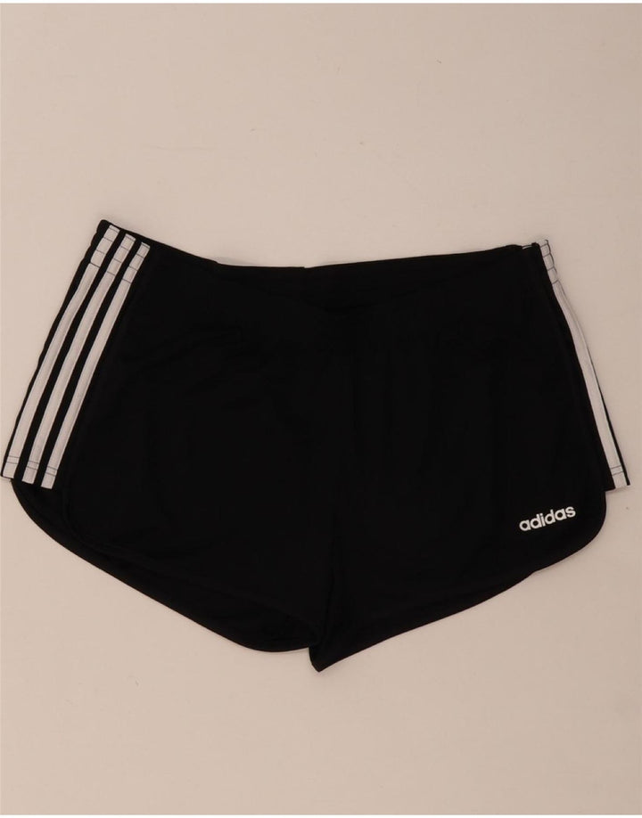 Pantaloni scurți sport ADIDAS pentru femei Marea Britanie 16/18 Poliester negru mare
