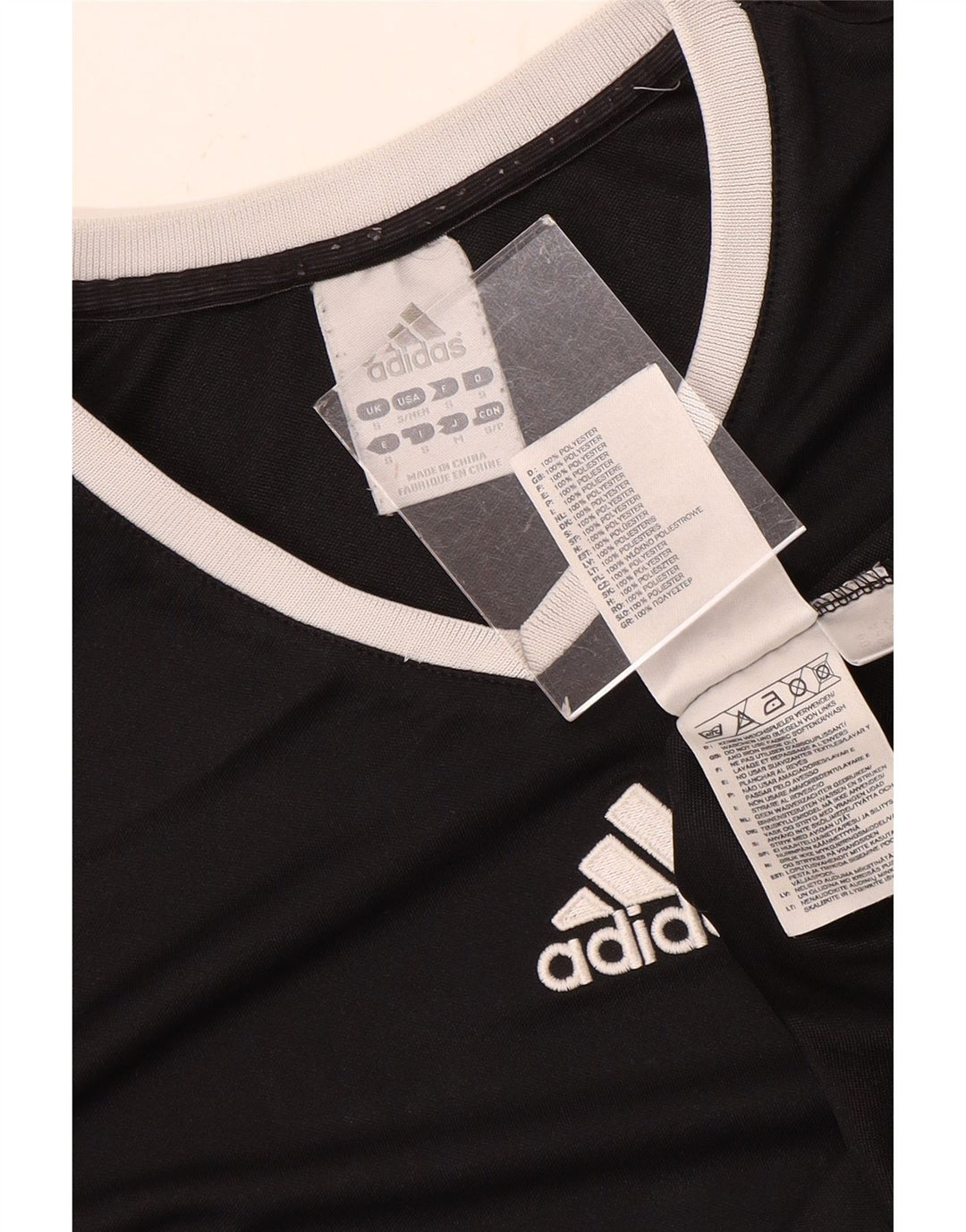 Tricou Adidas Climalite pentru bărbați Top mic poliester negru