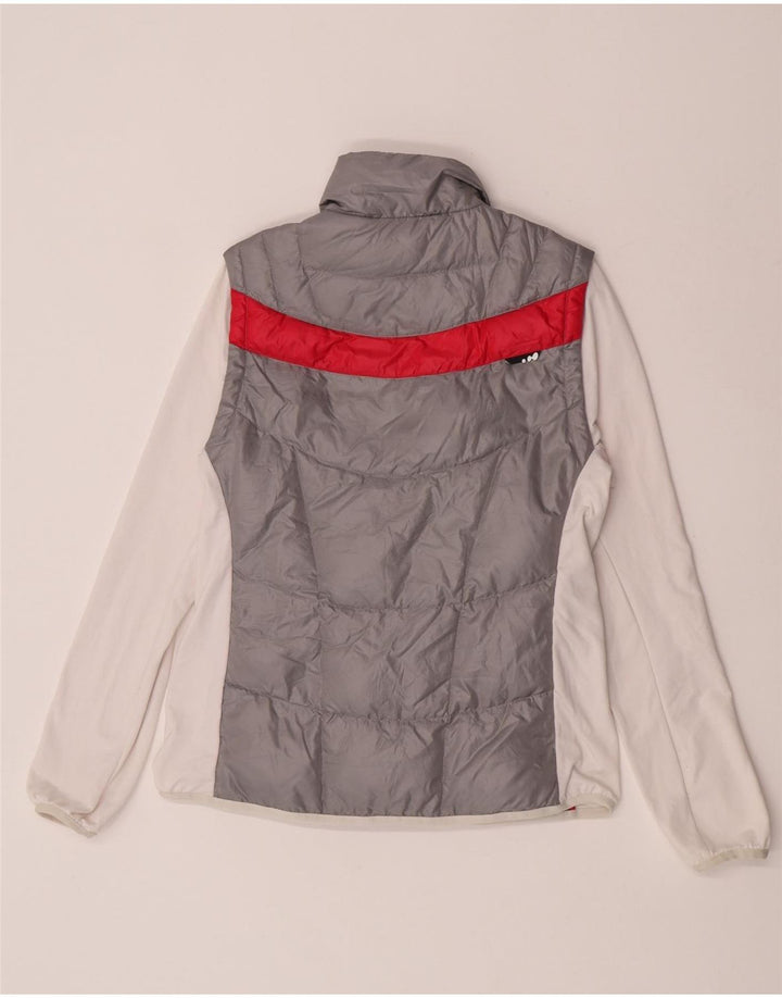 Jachetă căptușită pentru femei Wedze UK 10, gri mic, poliester color bloc