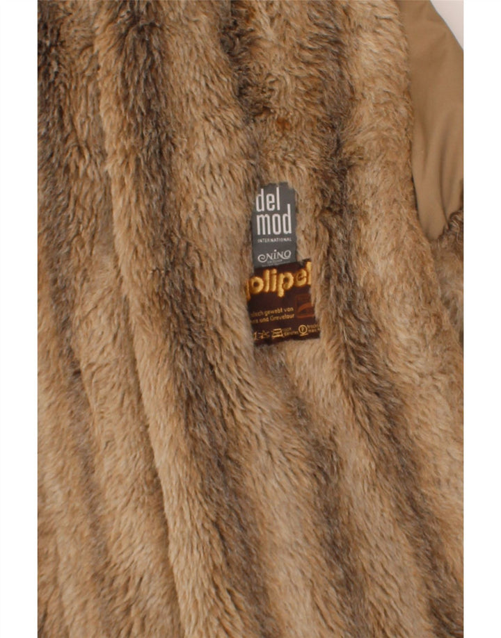 NINO Womens Overcoat UK 14 Medium Brown Polyester Vintage NINO and Second-Hand NINO from Messina Hembry 