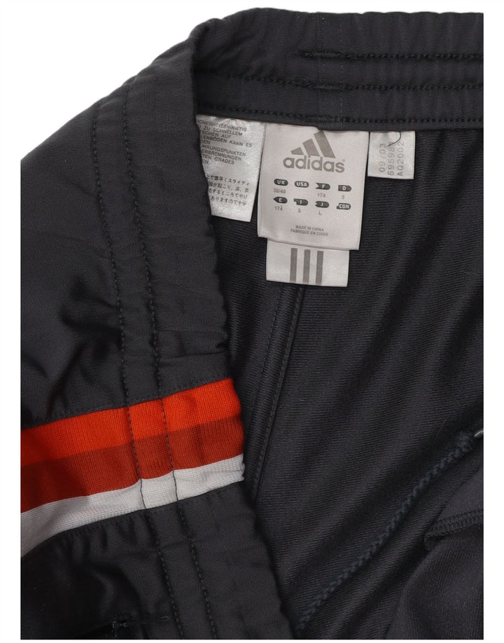 Pantaloni de trening Adidas pentru bărbați Marea Britanie 38/40 Gri mediu Poliester color bloc