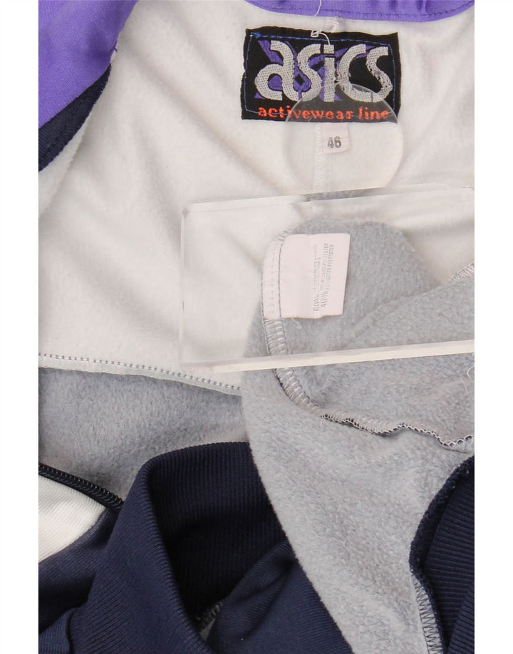 Jachetă de top pentru trening cu grafică Asics pentru bărbați IT 46, albastru marin mic, color block
