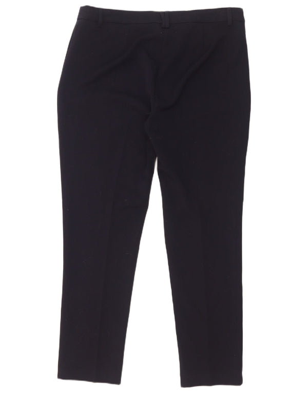Pantaloni de costum pentru femei cu talie înaltă Marks & Spencer UK 16 Large W34 L29 Bleu marine Bl