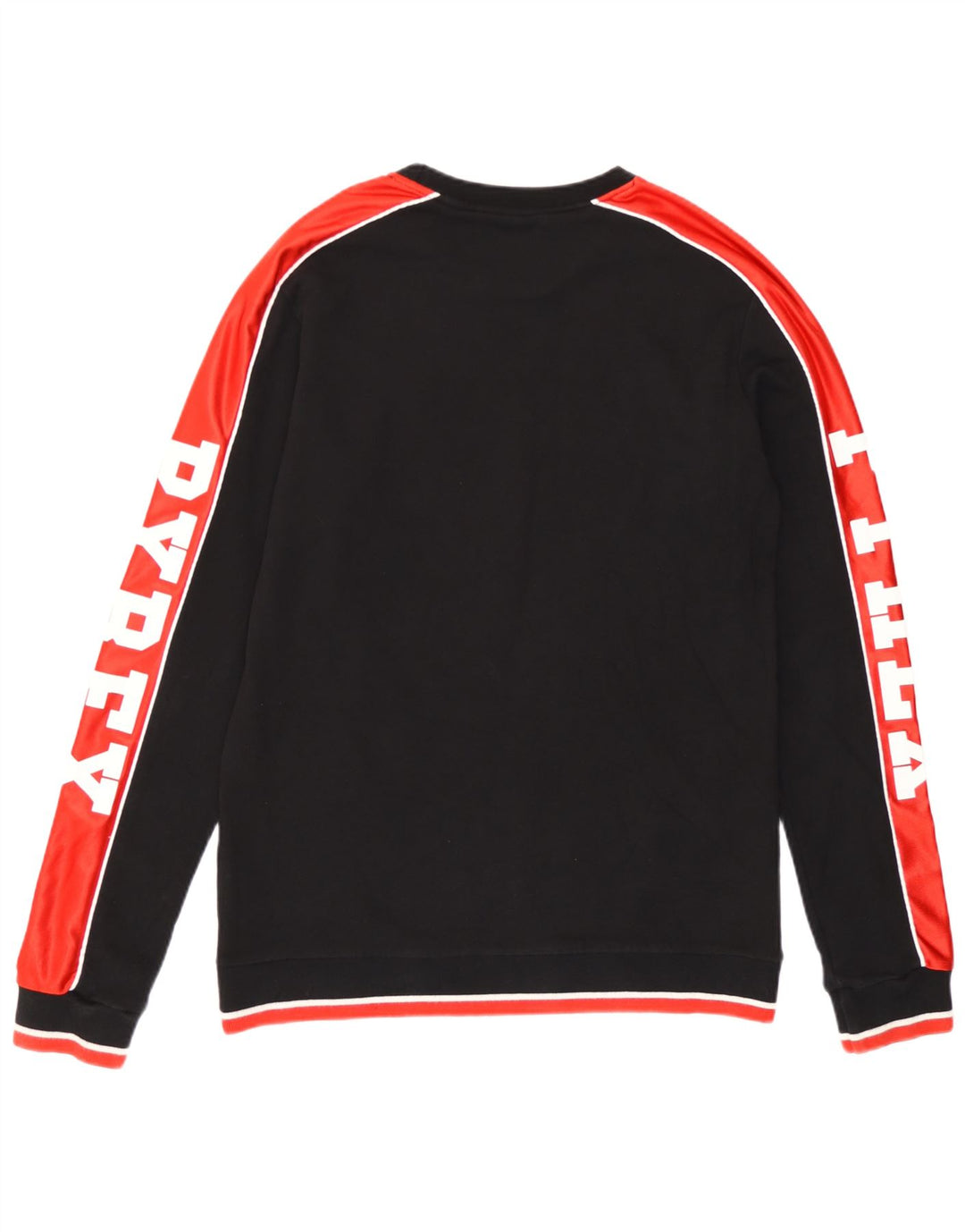Pulover Pyrex pentru bărbați cu grafică, bumbac color bloc negru mediu