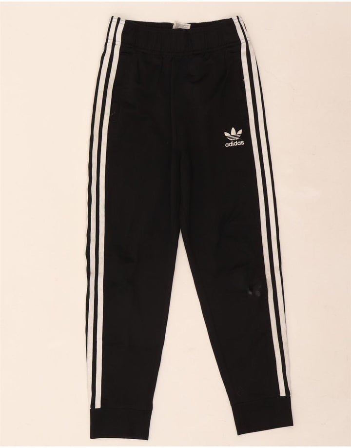 Pantaloni de trening Adidas baieti Joggeri 9-10 ani poliester negru