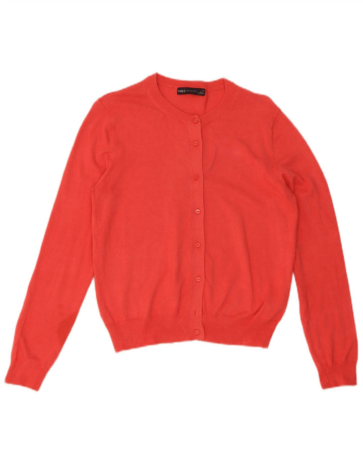 Pulover cardigan pentru femei Marks & Spencer UK 12 Medium Red Viscose