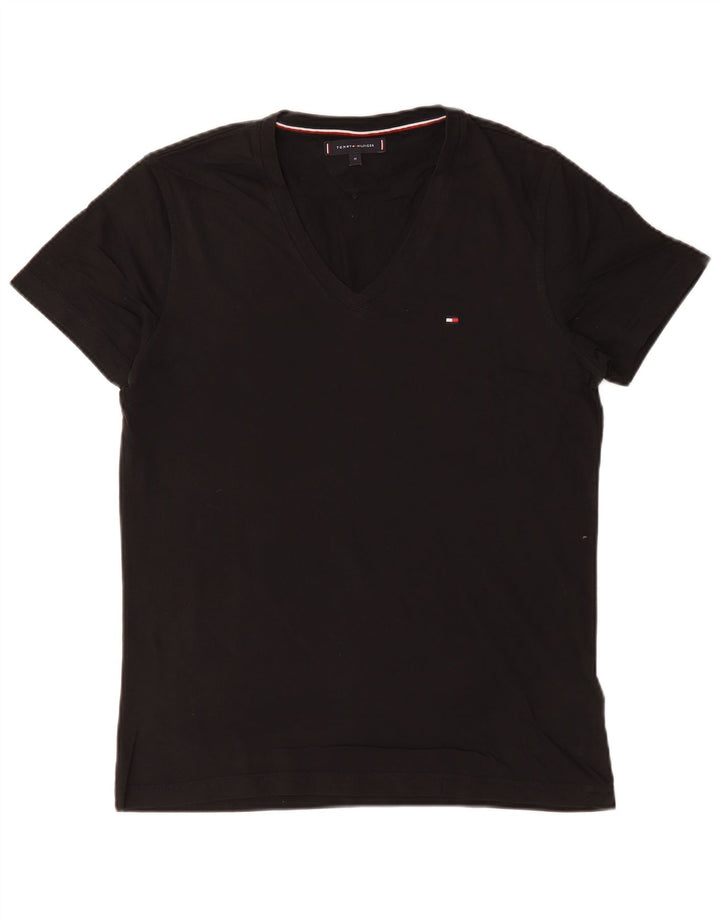 Tricou pentru bărbați Tommy Hilfiger Top mediu negru bumbac