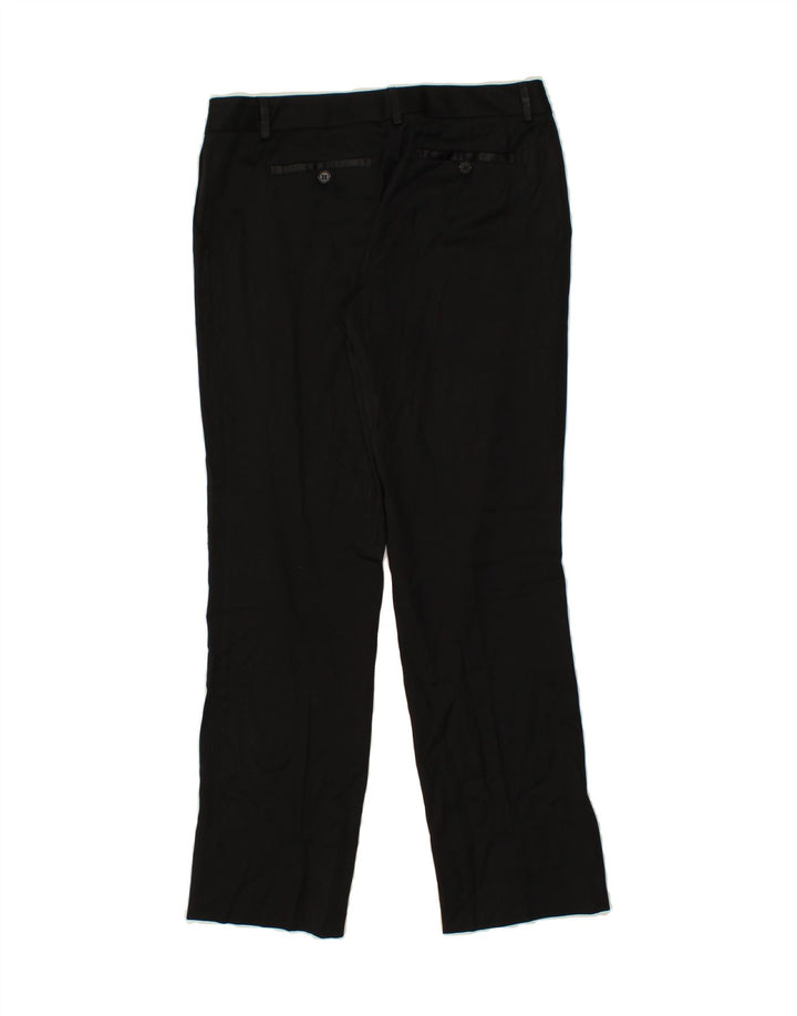 MASSIMO DUTTI Womens Straight Casual Trousers EU 38 Small W28 Black Vintage Massimo Dutti and Second-Hand Massimo Dutti from Messina Hembry 