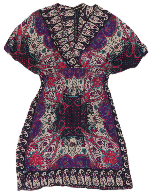 Rochie caftan pentru femei Warehouse UK 12 Medium Multicolor Paisley Silk