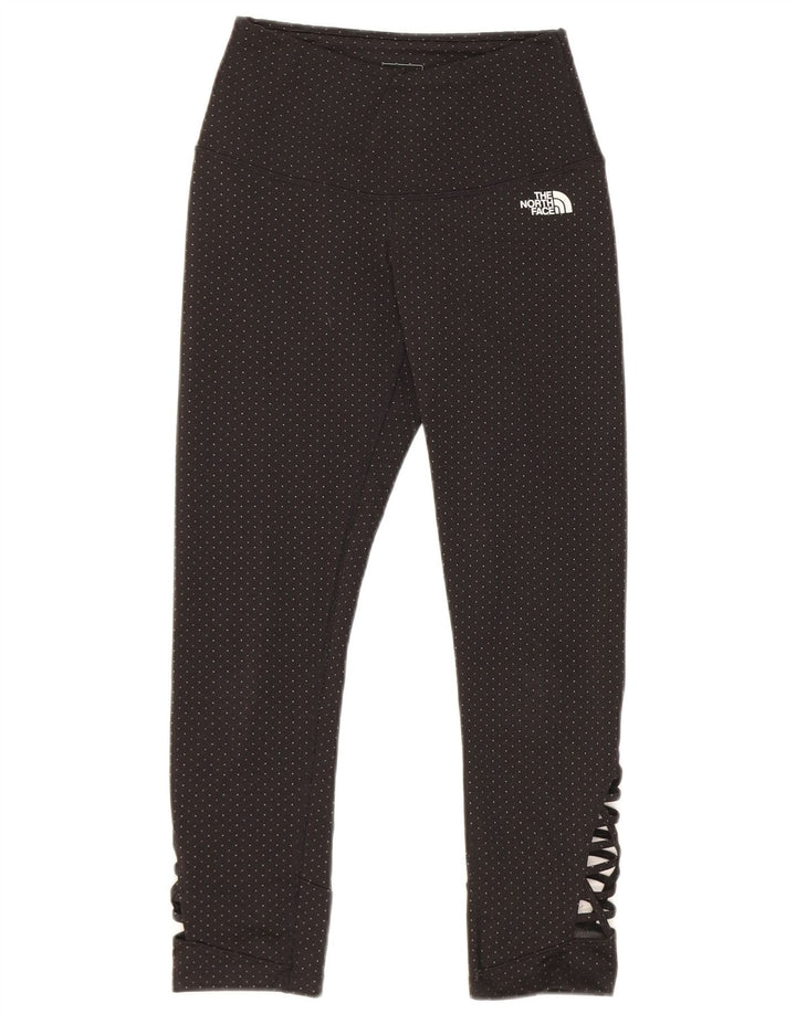 Leggings crop pentru femei The North Face UK 8 Small Black Spotted Poliester