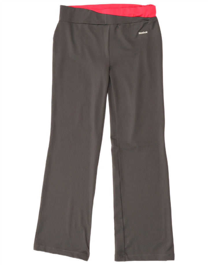 Pantaloni de trening Reebok pentru femei UK 14, mare, gri, poliester