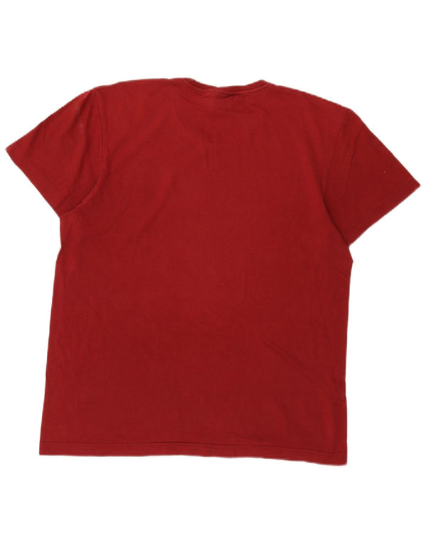 Tricou grafic pentru bărbați Adidas Top Medium Burgundy