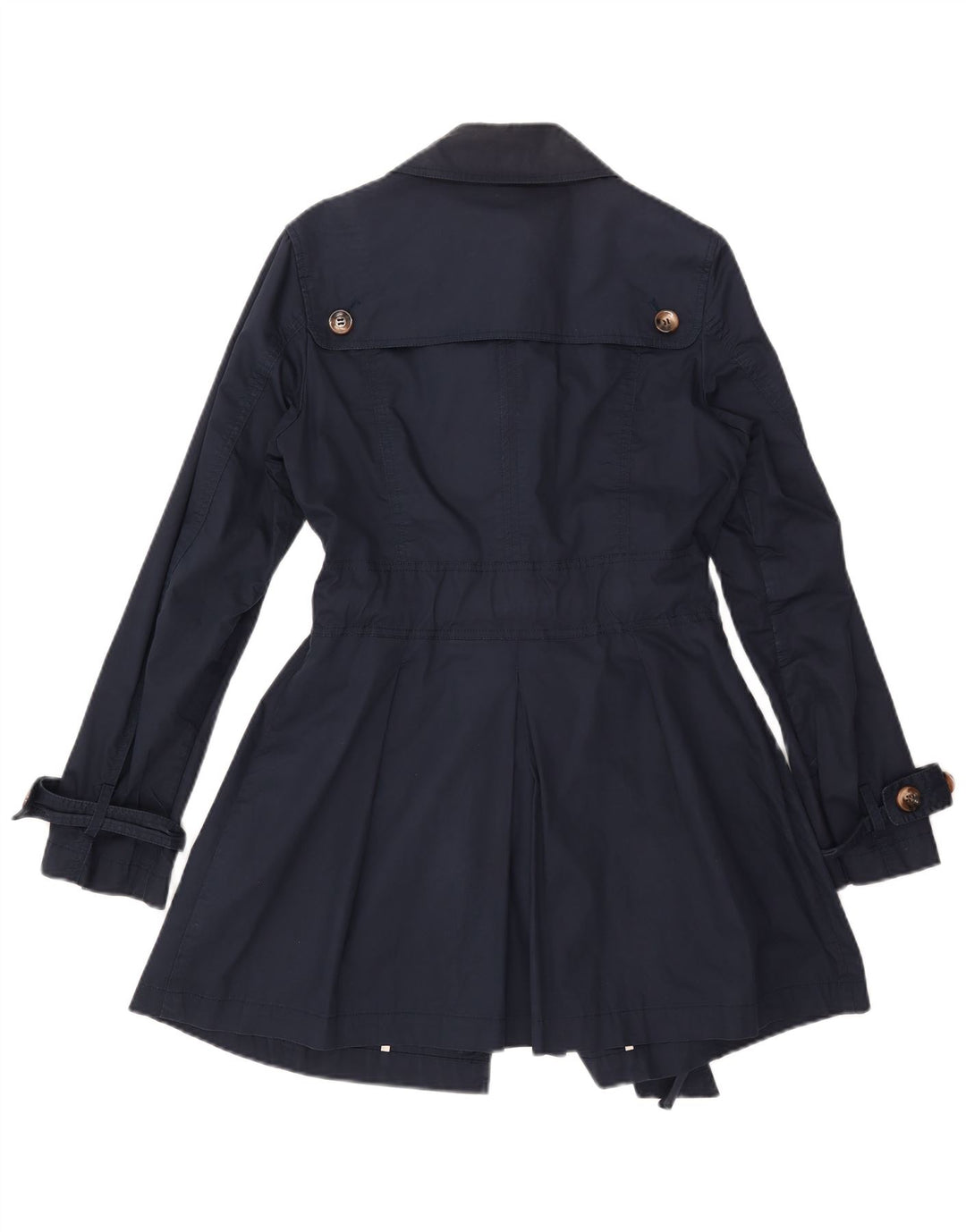 Trench pentru femei Monsoon UK 12 Medium Bluemarin Bumbac