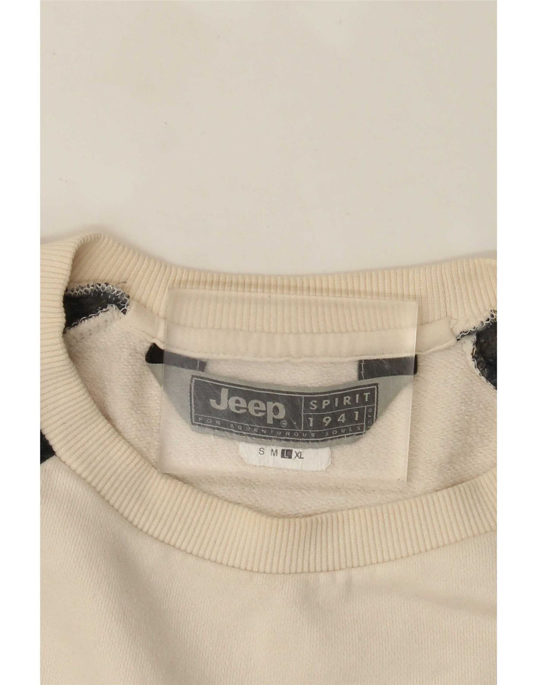 Pulover pentru bărbați Jeep Pulover mare alb Fair Isle