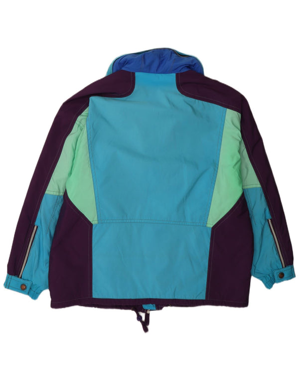 Jachetă de schi Colmar pentru bărbați, cu glugă, cu formă lejeră, IT 54 XL, albastru, bloc de culoare