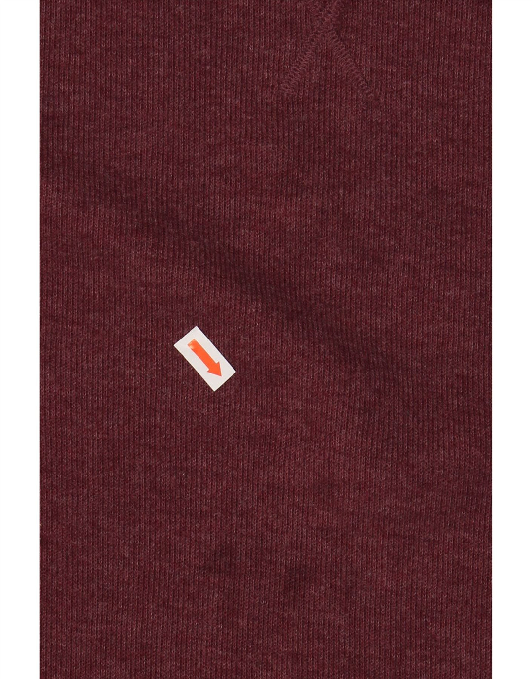 CREW CLOTHING Pulover pentru bărbați cu gât crew pulover mare bumbac burgundy