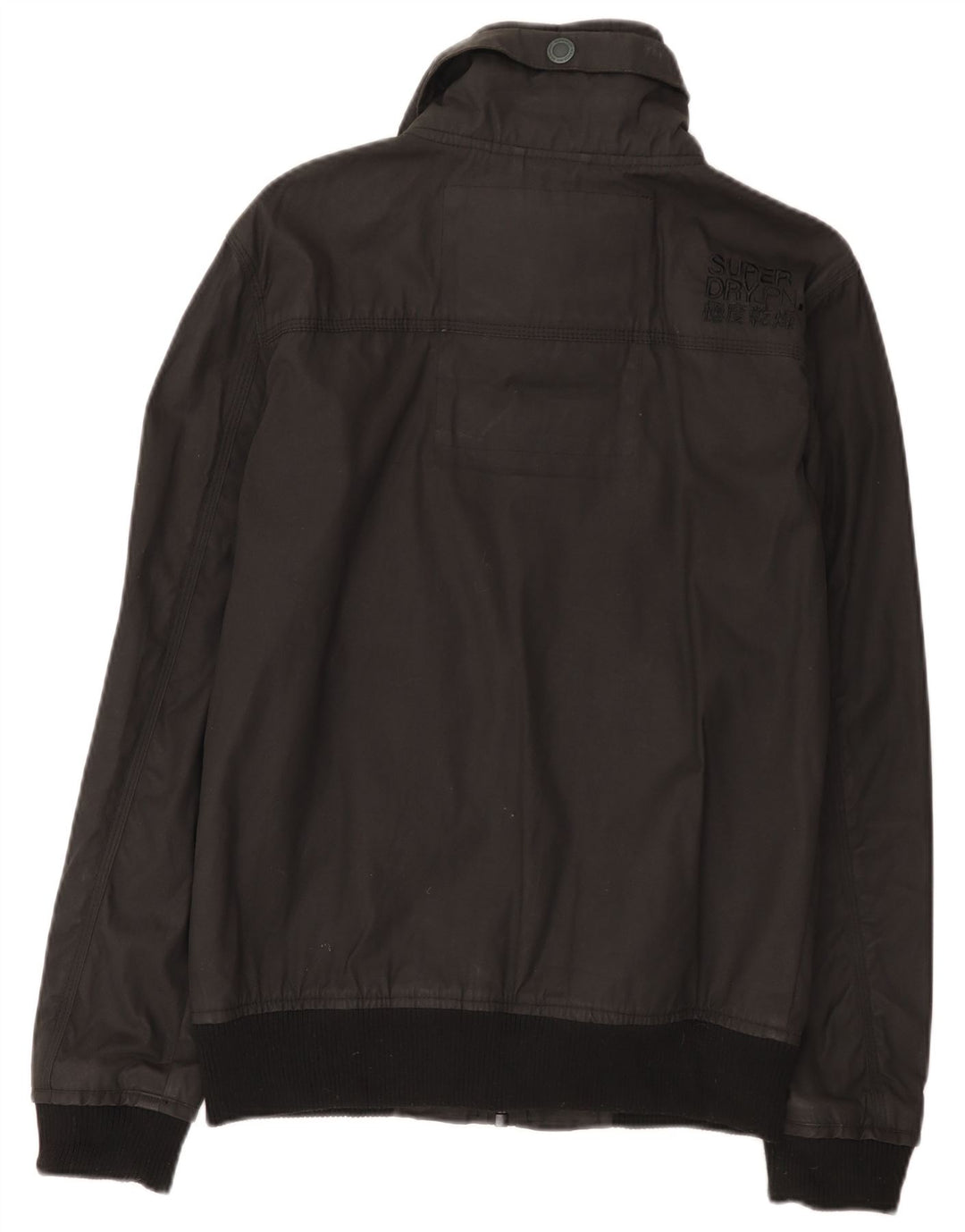 Jachetă Bomber Superdry pentru bărbați UK 38, bumbac mediu negru