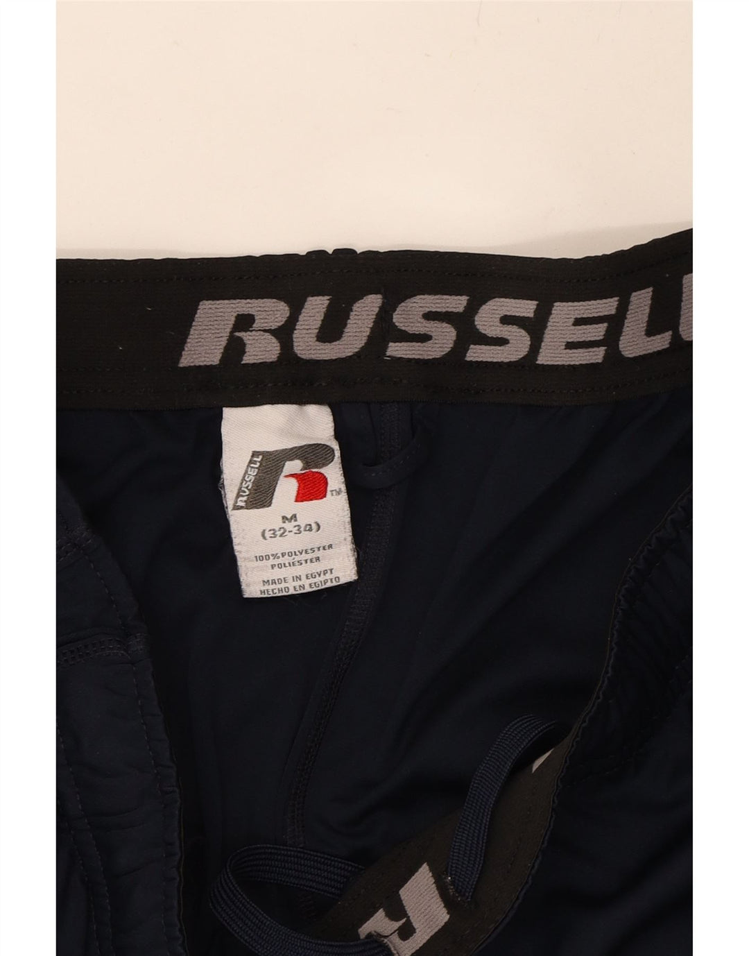RUSSELL ATHLETIC Mens Dri-Power Sport Shorts Medium  Navy Blue Polyester Vintage Russell Athletic and Second-Hand Russell Athletic from Messina Hembry 