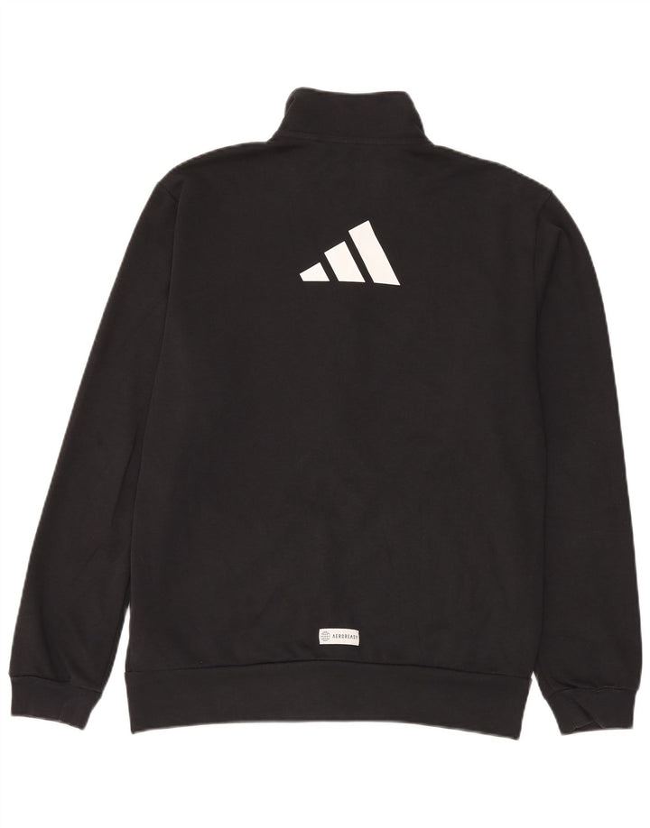 Jachetă de top Adidas Aeroready Graphic pentru bărbați, poliester mediu negru