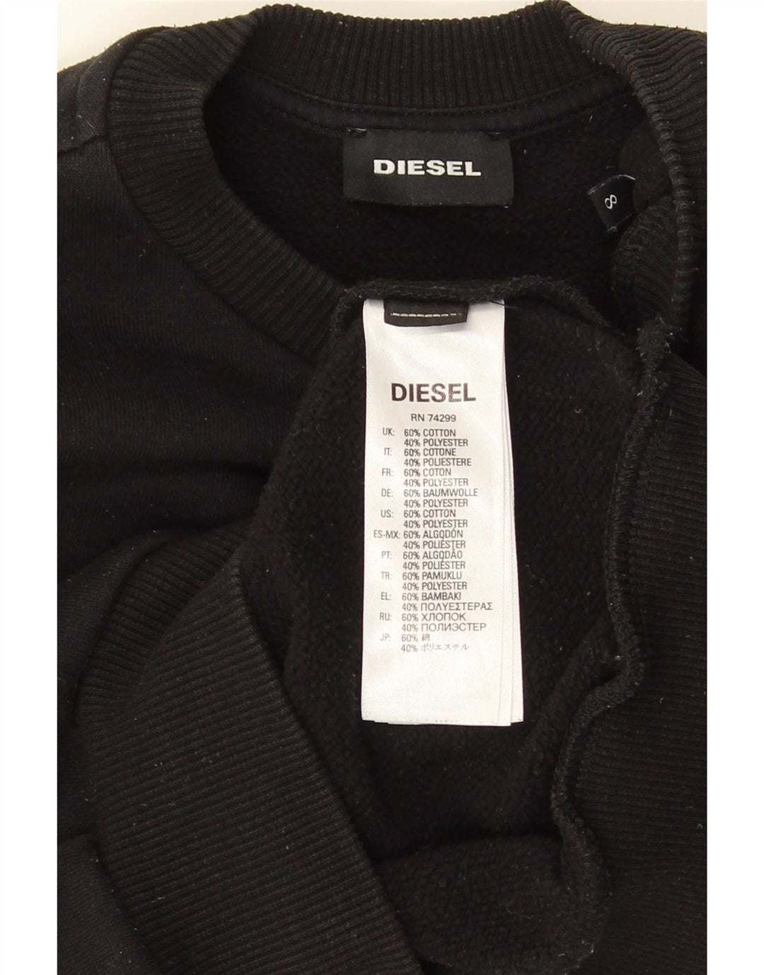 Diesel Băieți Pulover Grafic Pulover 7-8 Ani Bumbac Negru