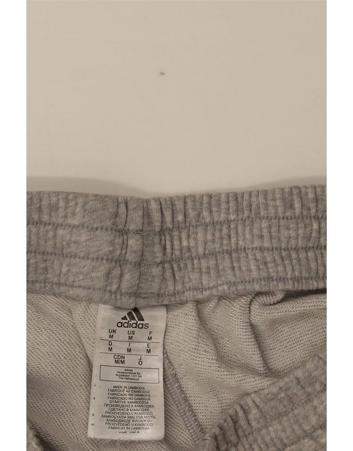 Pantaloni scurți sport pentru bărbați Adidas, din bumbac cu pete gri medii