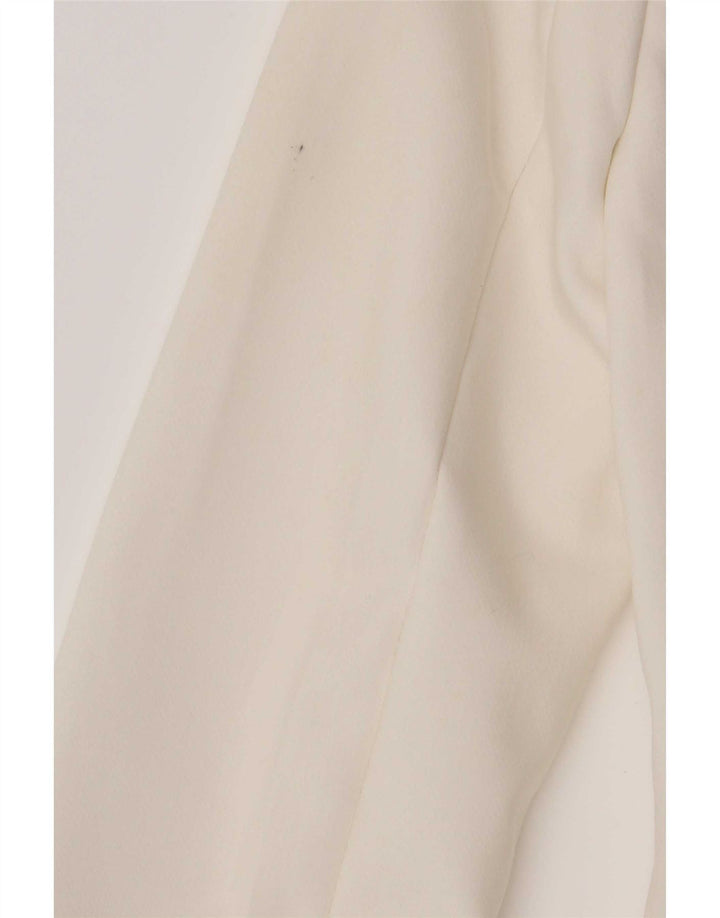 Blazer pentru femei Zara cu 2 nasturi, UK 6 XS, alb, poliester