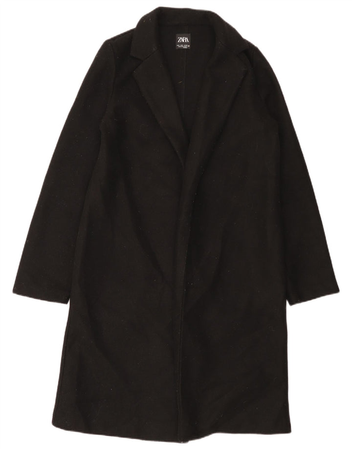 Pardesiu deschis pentru femei Zara UK 10 Poliester negru mic