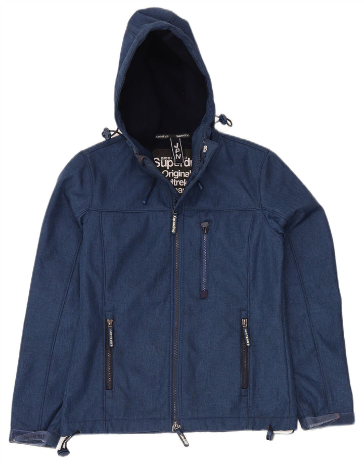 Jachetă de vânt cu glugă SUPERDRY pentru bărbați UK 36 Small Blue