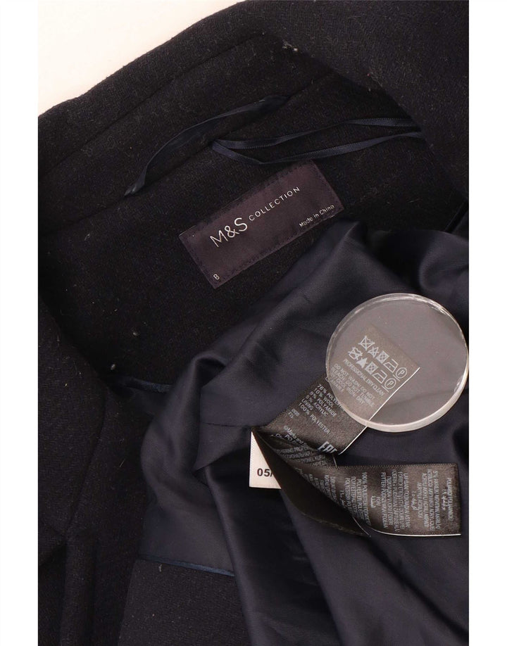 Palton supradimensionat pentru femei Marks & Spencer UK 8 Poliester bleumarin mic