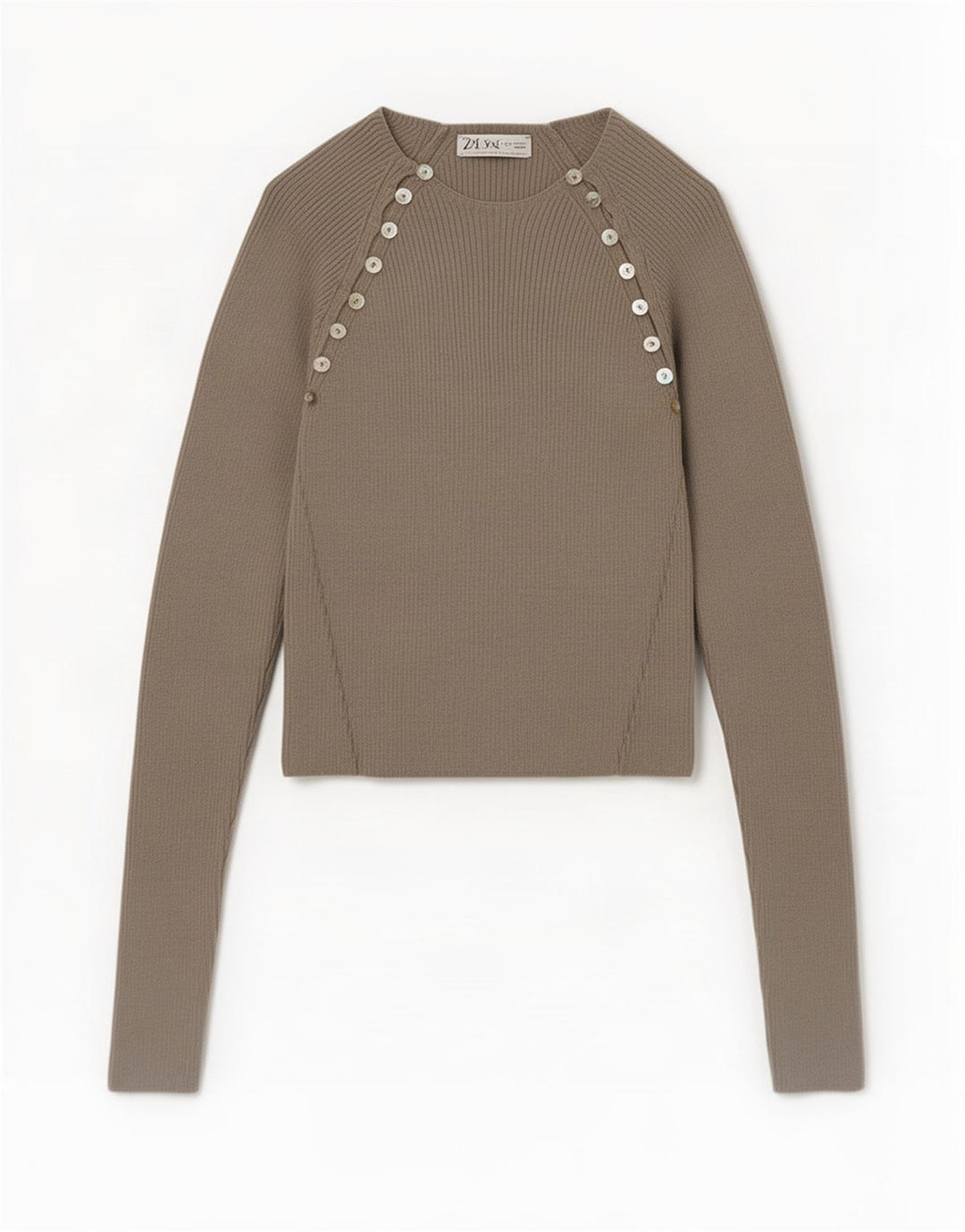 Bluză Crop Top Femei Zara UK 12 Medium Gri Viscose