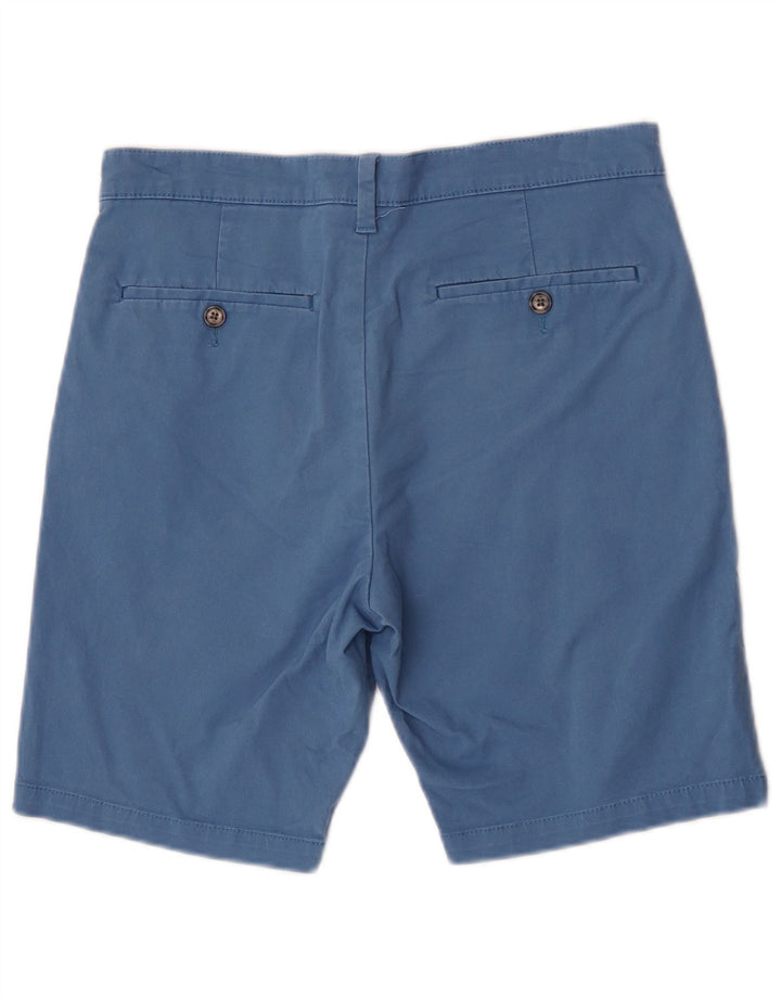 Pantaloni scurți chino pentru bărbați Marks & Spencer W30, bumbac albastru mediu