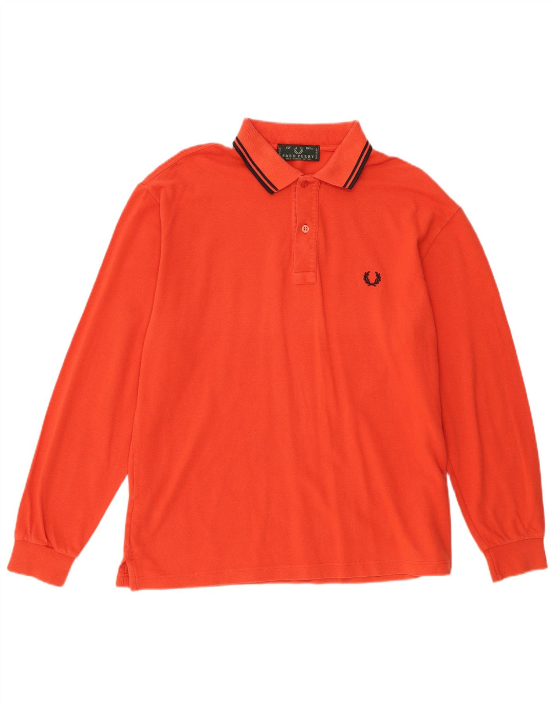 Cămașă polo Fred Perry pentru bărbați, bumbac portocaliu mediu