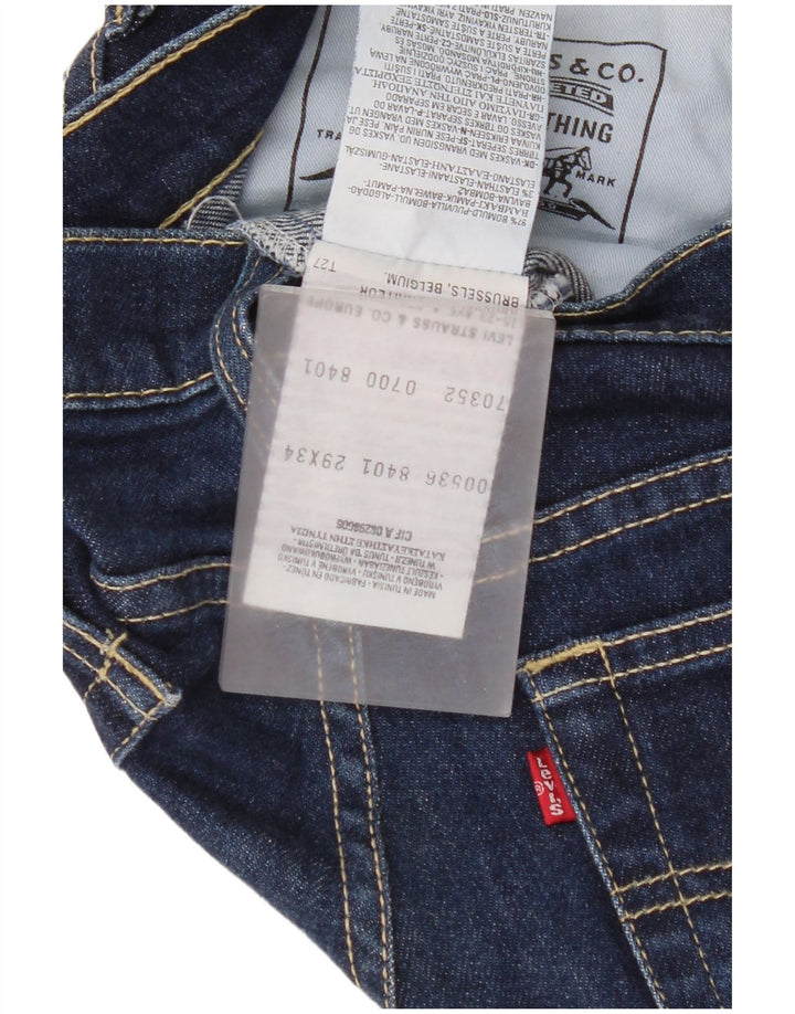 Blugi drepti pentru femei Levi's L29 L28 Bumbac bleumarin