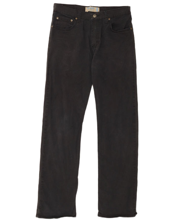 Pantaloni casual drepti pentru bărbați Wrangler W30 L32 bumbac negru