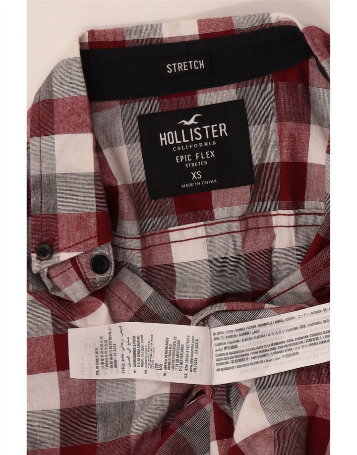 Cămașă pentru bărbați Hollister XS, bumbac cu carouri multicolore