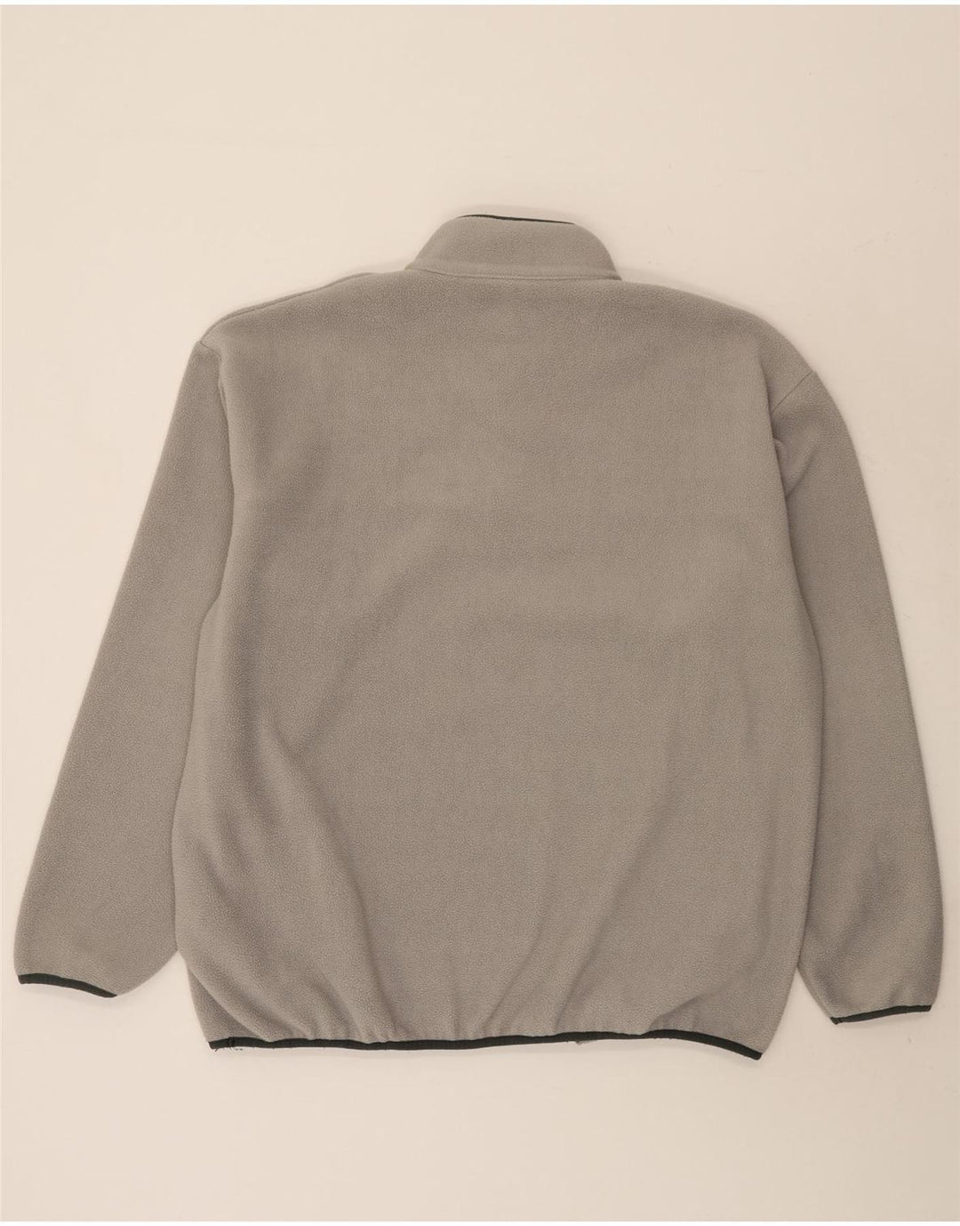 Pulover pentru bărbați Champion, cu gât cu nasturi, fleece, mare, gri, poliester