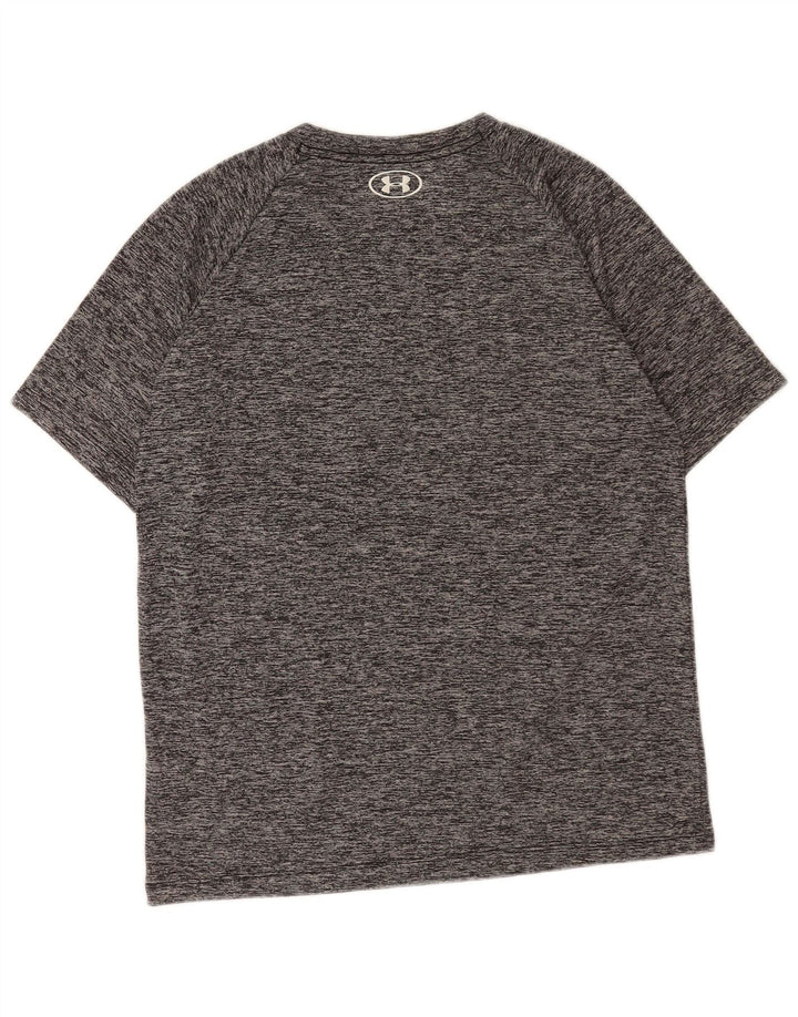 Tricou Under Armour pentru bărbați Top mic, gri, poliester pătat
