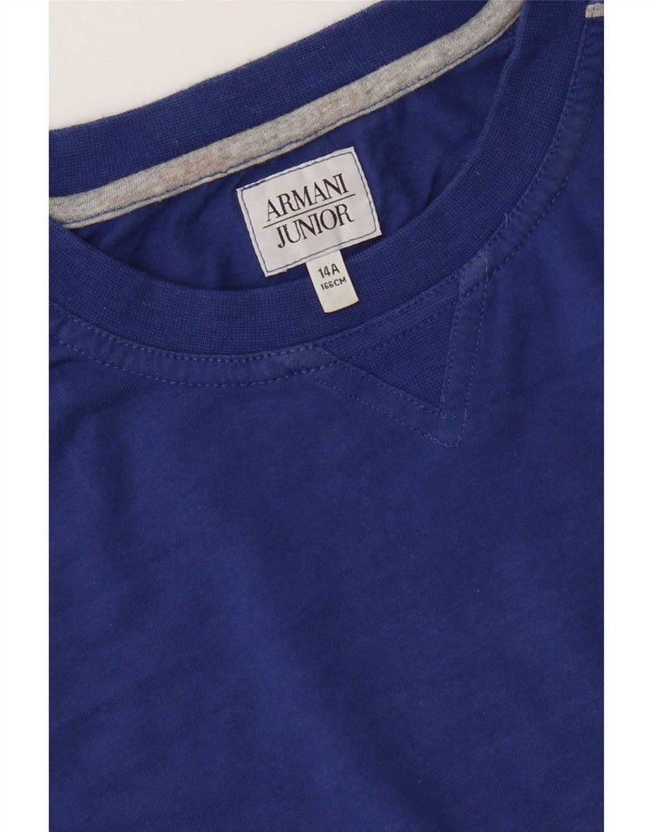 Armani Junior Top Baieti Maneca Lunga 13-14 Ani Albastru