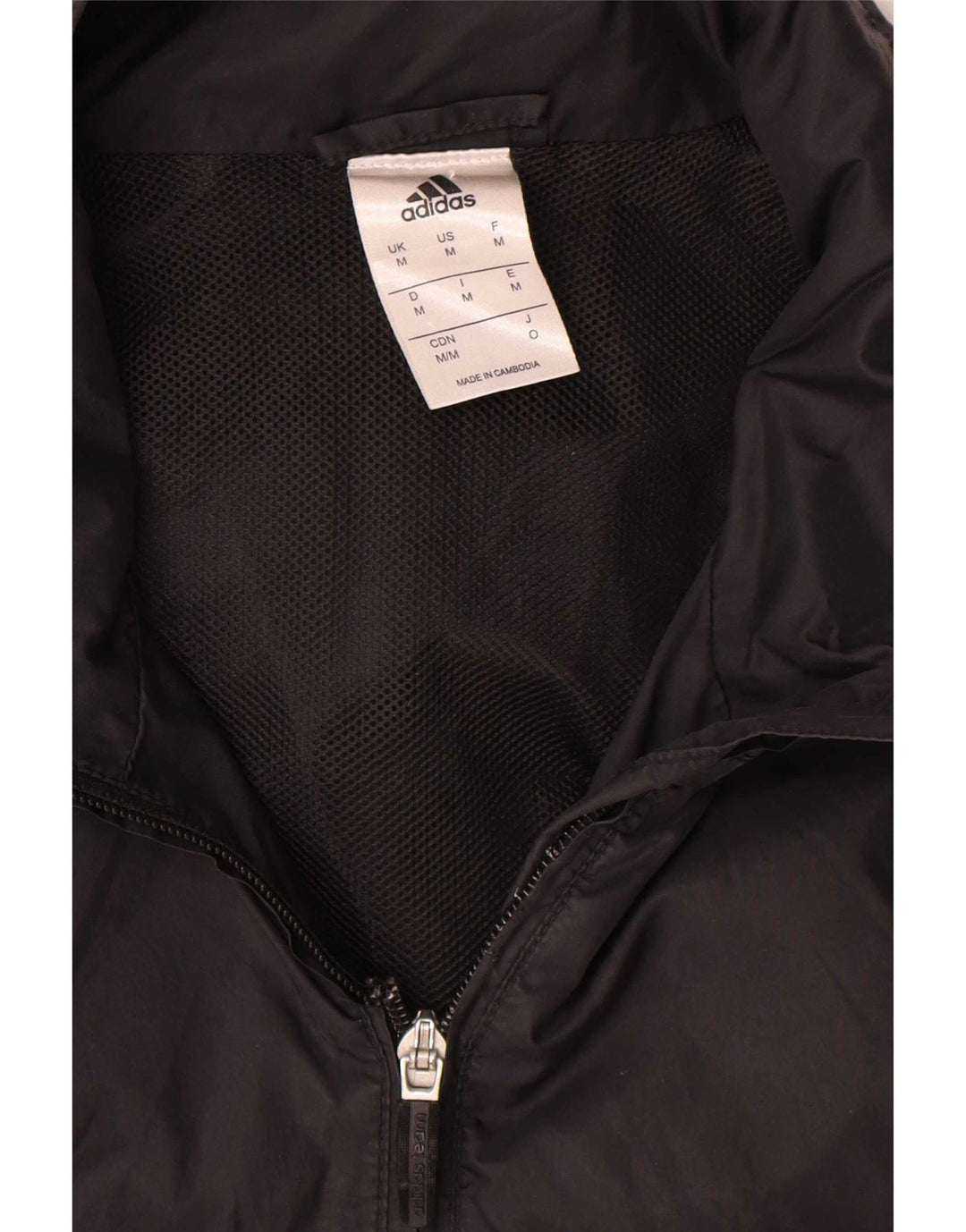 Jachetă de ploaie cu glugă Adidas pentru bărbați UK 38 Medium Black Poliamidă