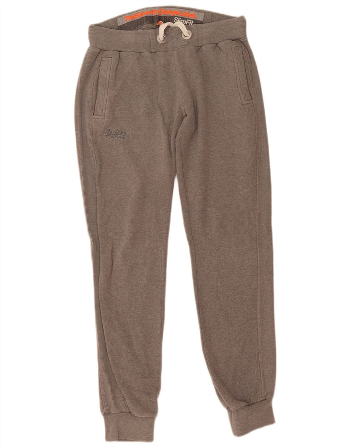 Pantaloni de trening pentru femei Superdry Pantaloni de jogging UK 14 Medium Grey Flecked