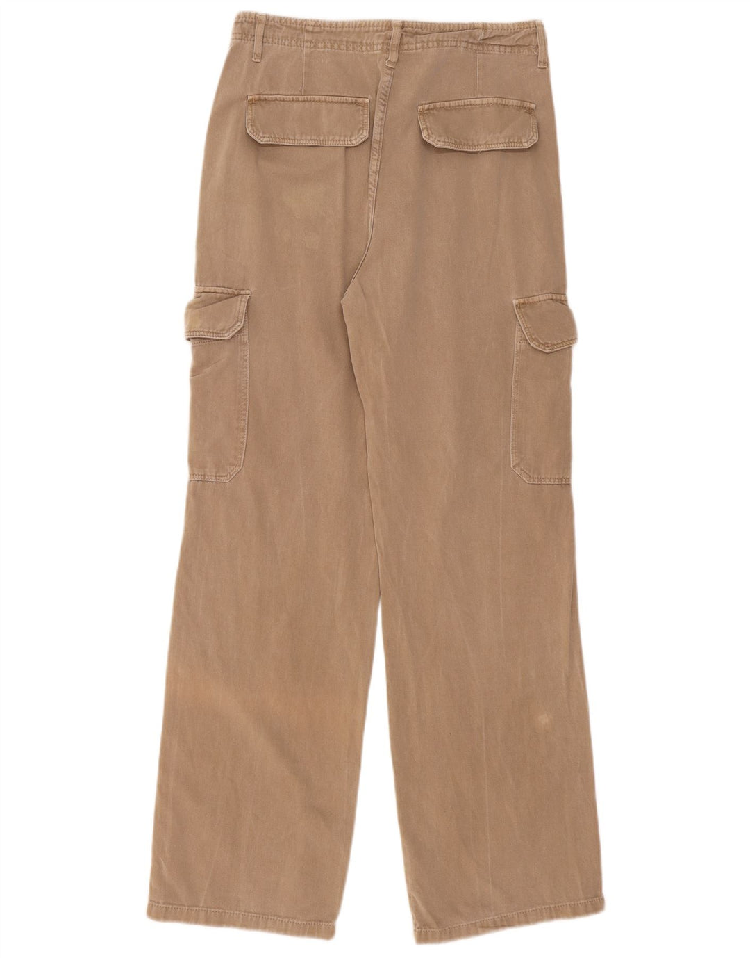 Pantaloni cargo drepti pentru femei Zara EU 40 Medium W30 L31 Bej