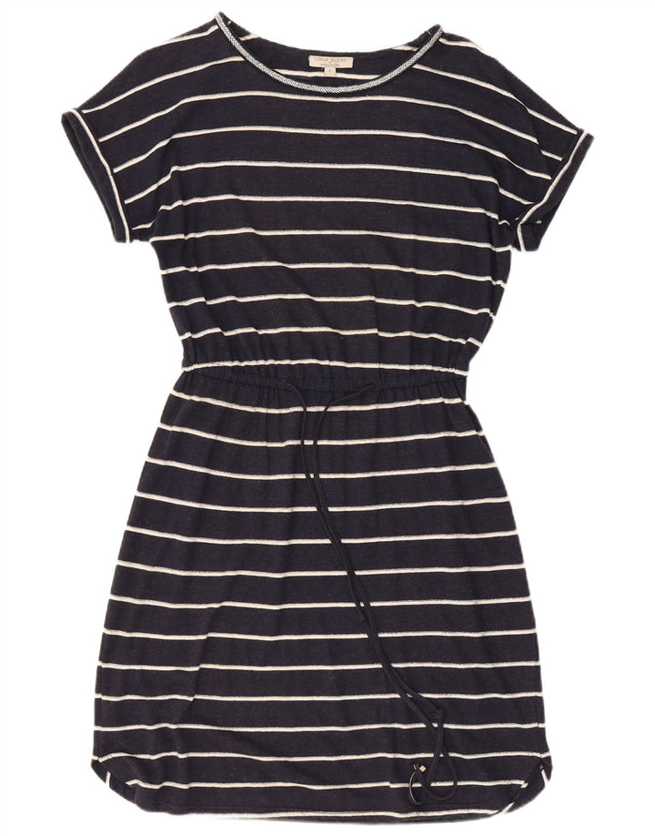 MONSOON Rochie tricou pentru femei UK 10 Mic in dungi bleumarin