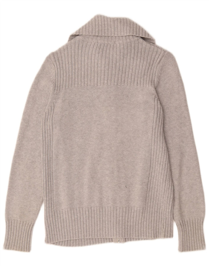Pulover cardigan pentru femei Marks & Spencer UK 14 mare bumbac gri