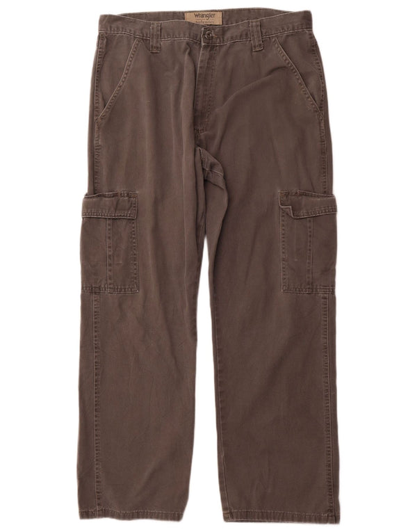 Pantaloni cargo drepti pentru bărbați WRANGLER W34 L30 bumbac gri
