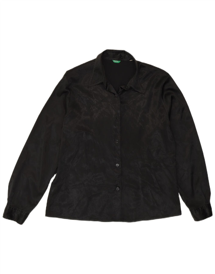 Cămașă Benetton pentru femei IT 48 XL Poliester cu imprimeu animal negru