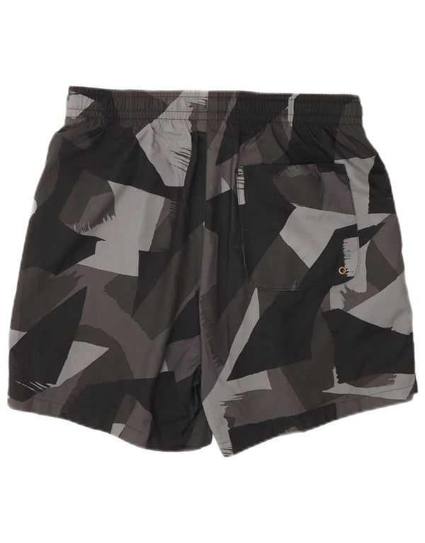 Pantaloni scurți de înot Nike pentru bărbați, poliester geometric, gri mic